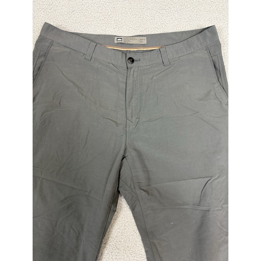 REI Co-op Mens Gray Nylon Hiking Travel Pants 38W x 32L RN37249 - Picture 2 of 10